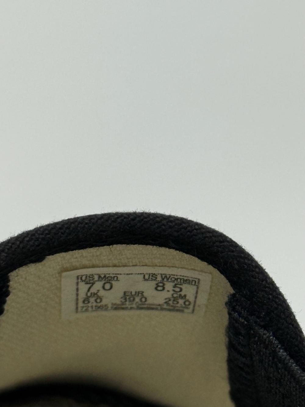 Vans Classic Slip-On Blackout Canvas Sneakers Black Shoes Womens 8.5 Mens 7 - Picture 2 of 8